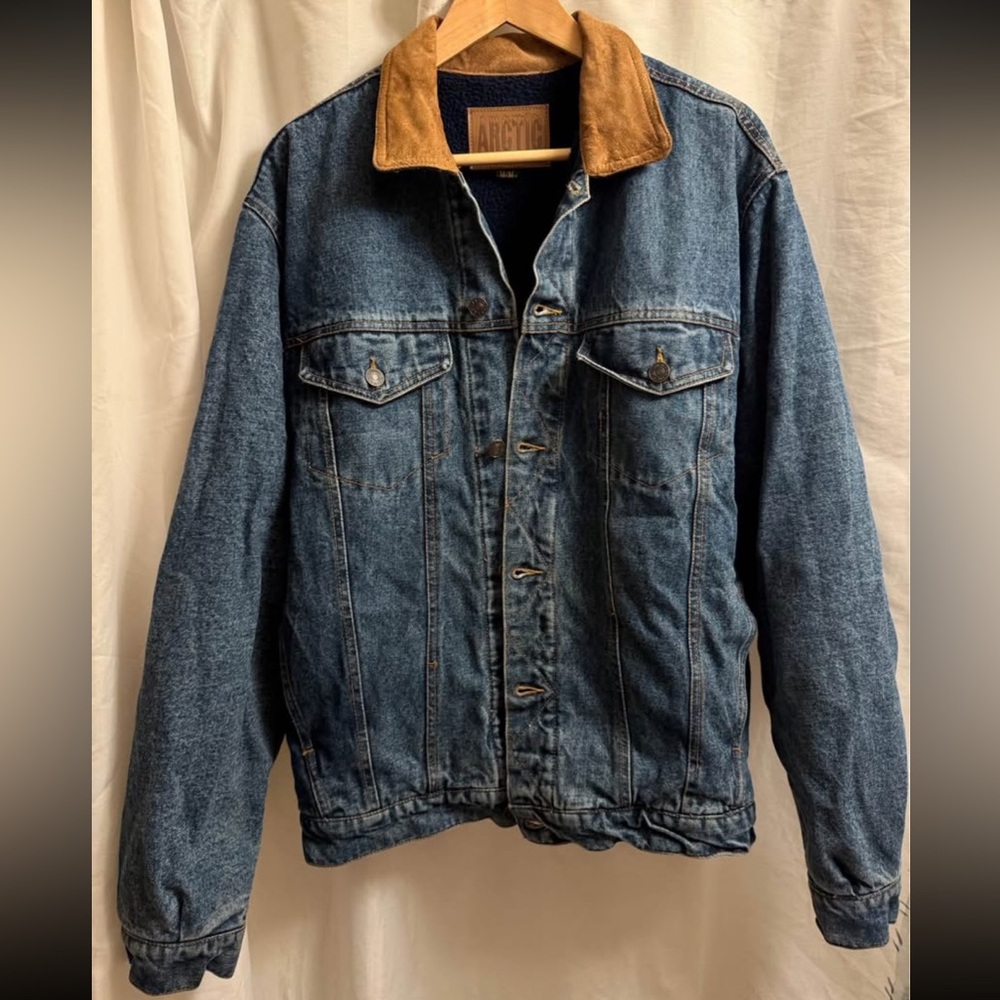 Arctic Wear Western Stormrider Fleece Denim Jacket (Medium)